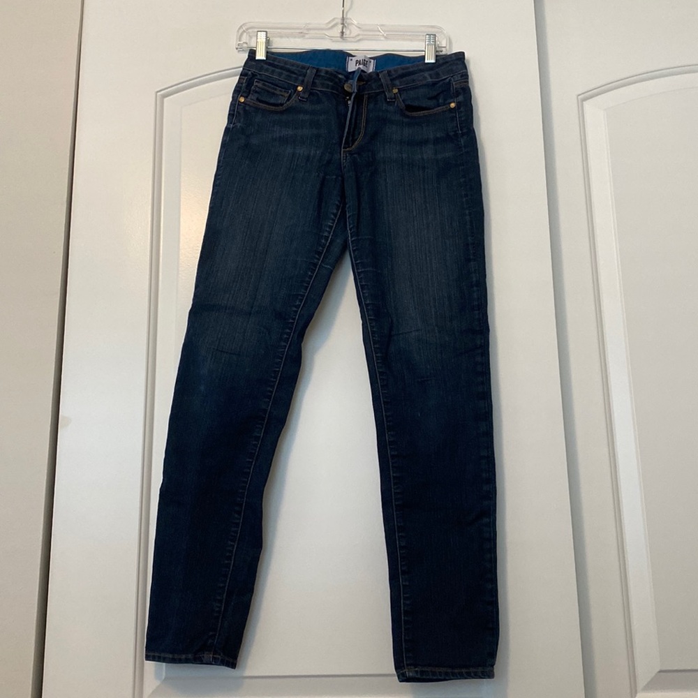 Size 27 Paige brand skinny ankle jeans. Mid rise